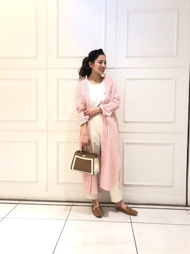 「おさんぽスタイル」｜「アイテム（ワンピース/ドレス）」を使った、HIINAさん（レディース・161cm）の春コーディネート