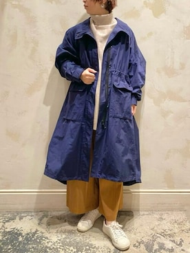 「タートルネック」｜「アイテム（その他アウター）」を使った、konnoooatsukoooさん（レディース・162cm）の秋コーディネート