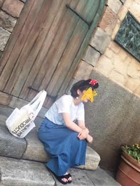 「one after another NICE CLAUP（ワンアフターアナザーナイスクラップ）のアイテム（アクセサリー）」を使った、はるるさん（レディース・166cm）の夏コーディネート