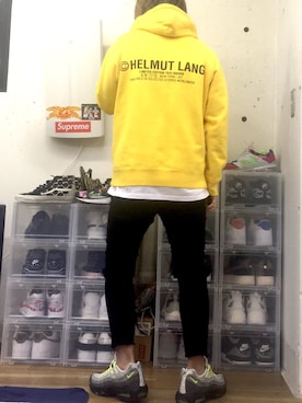 「HELMUT LANG（ヘルムートラング）のアイテム（トップス）」を使った、HALさん（メンズ・170cm）の秋コーディネート