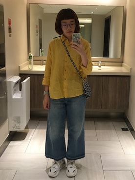「ニコアンド」｜「アイテム（PC・スマホグッズ/家電）」を使った、Y.H YUさん（レディース・160cm）の夏コーディネート