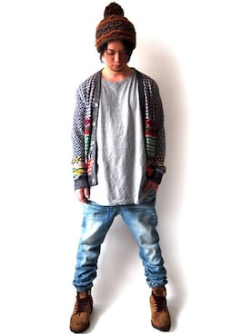 「BEATJIVE（ビートジャイブ）のアイテム」を使った、YYYYYさん（メンズ・165cm）の秋コーディネート