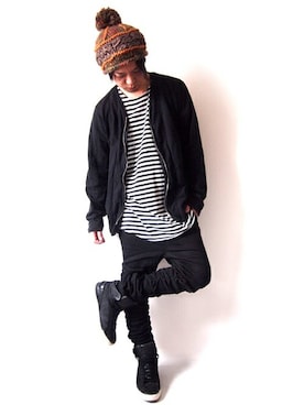 「ジョガーパンツ」｜YYYYYさん（メンズ・165cm）の秋コーディネート