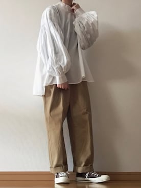 「mel（メル）のアイテム」を使った、LaLaさん（レディース・158cm）の春コーディネート