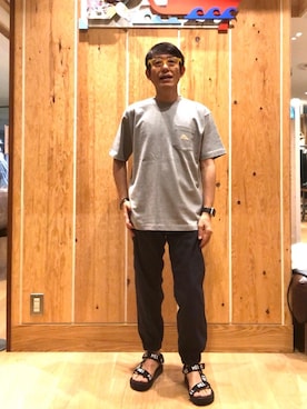 「ポケットT」｜よしおさんさん（メンズ・162cm）の夏コーディネート
