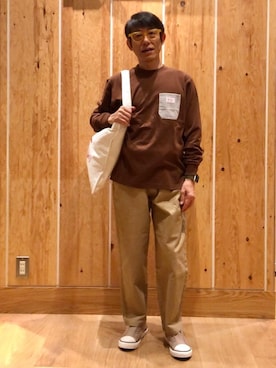 「ポケットT」｜よしおさんさん（メンズ・162cm）の夏コーディネート