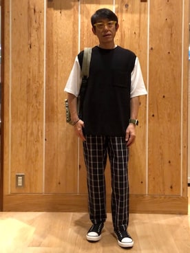 「the case（ザケース）のアイテム」を使った、よしおさんさん（メンズ・162cm）の夏コーディネート