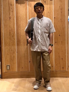 「the case（ザケース）のアイテム」を使った、よしおさんさん（メンズ・162cm）の夏コーディネート