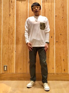「LOGOS（ロゴス）のアイテム」を使った、よしおさんさん（メンズ・162cm）の秋コーディネート