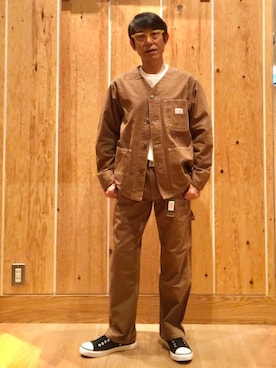 「SMITH'S（スミス）のアイテム（ジャケット/アウター）」を使った、よしおさんさん（メンズ・162cm）の秋コーディネート