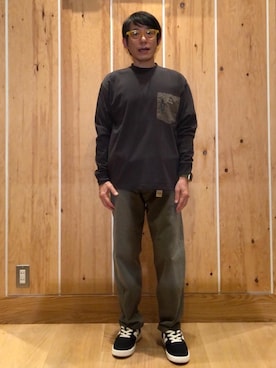 「LOGOS（ロゴス）のアイテム」を使った、よしおさんさん（メンズ・162cm）の秋コーディネート