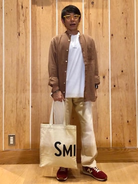 「SMITH'S（スミス）のアイテム（バッグ）」を使った、よしおさんさん（メンズ・162cm）の秋コーディネート