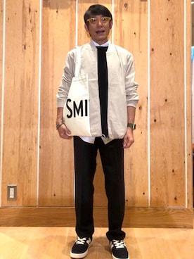 「SMITH'S（スミス）のアイテム（バッグ）」を使った、よしおさんさん（メンズ・162cm）の秋コーディネート