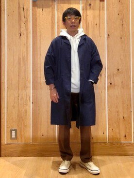 「上級ワントーンコーデ」｜よしおさんさん（メンズ・162cm）の秋コーディネート