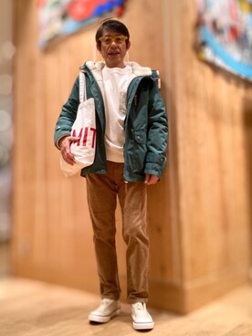 「SMITH'S（スミス）のアイテム（スウェット）」を使った、よしおさんさん（メンズ・162cm）の秋コーディネート