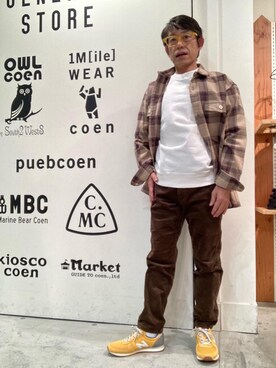 「SMITH'S（スミス）のアイテム（スウェット）」を使った、よしおさんさん（メンズ・162cm）の秋コーディネート