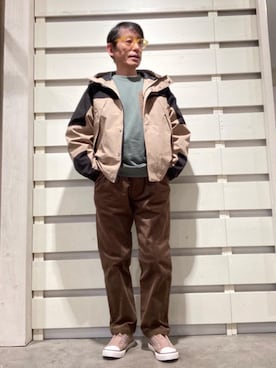 「coenスタッフスタイリング」｜「アイテム（マウンテンパーカー）」を使った、よしおさんさん（メンズ・162cm）の冬コーディネート