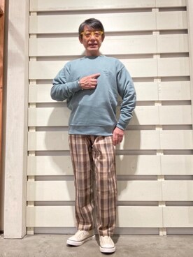 「ロゴ・コーエンベア」｜「アイテム（ジャケット/アウター）」を使った、よしおさんさん（メンズ・162cm）の冬コーディネート
