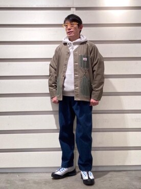 「SMITH'S（スミス）のアイテム（ジャケット/アウター）」を使った、よしおさんさん（メンズ・162cm）の冬コーディネート
