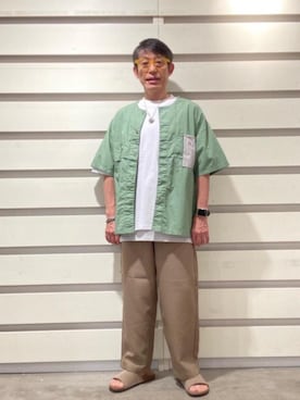 「SMITH'S（スミス）のアイテム（トップス）」を使った、よしおさんさん（メンズ・162cm）の春コーディネート