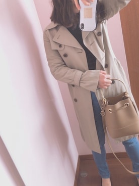 「KTのアイテム」を使った、Saayaさん（レディース・157cm）の春コーディネート