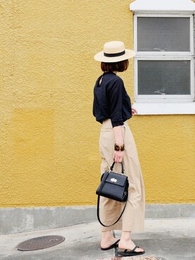 金子三記(miki)さん（レディース・170cm）の夏コーディネート