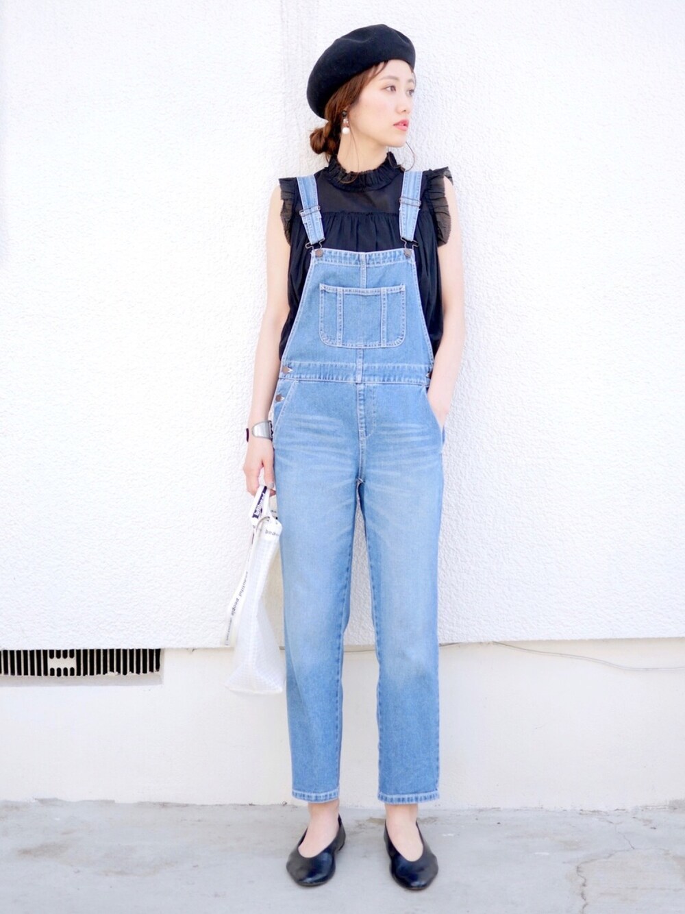 ADAM ET ROPE' FEMME 楊柳フリルカラーブラウス Adam et Rope' - ADAM ET ROPE' FEMME 楊柳フリルカラーブラウス