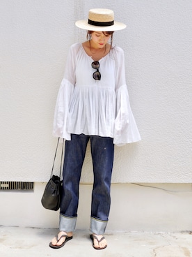 金子三記(miki)さん(レディース・170cm)の夏コーディネート