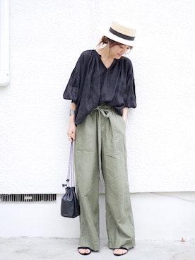 「アイテム（ピアス（両耳用））」を使った、金子三記(miki)さん（レディース・170cm・40代）の夏コーディネート