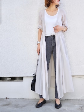 「アイテム（ピアス（両耳用））」を使った、金子三記(miki)さん（レディース・170cm・40代）の夏コーディネート