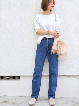 「アイテム（ピアス（両耳用））」を使った、金子三記(miki)さん（レディース・170cm・40代）の秋コーディネート