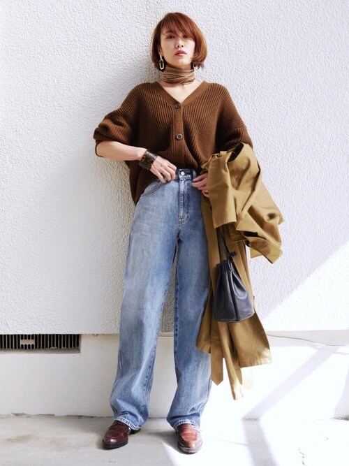 金子三記 Miki ユニクロのデニムパンツを使ったコーディネート Wear