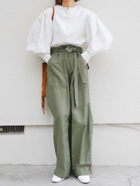 「ANDERSSON BELL（アンダースンベル）のアイテム」を使った、金子三記(miki)さん（レディース・170cm）の春コーディネート