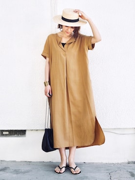 「アイテム（ピアス（両耳用））」を使った、金子三記(miki)さん（レディース・170cm・40代）の夏コーディネート