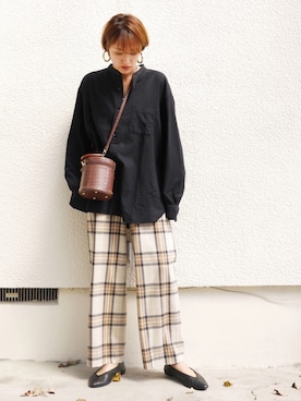 「アイテム（ピアス（両耳用））」を使った、金子三記(miki)さん（レディース・170cm・40代）の秋コーディネート