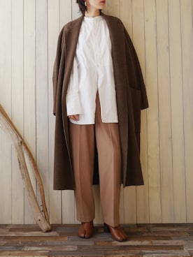 「アイテム（ピアス（両耳用））」を使った、金子三記(miki)さん（レディース・170cm・40代）の冬コーディネート
