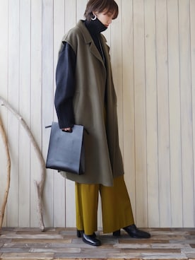 「アイテム（ピアス（両耳用））」を使った、金子三記(miki)さん（レディース・170cm・40代）の冬コーディネート