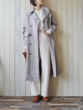 「アイテム（ピアス（両耳用））」を使った、金子三記(miki)さん（レディース・170cm・40代）の冬コーディネート
