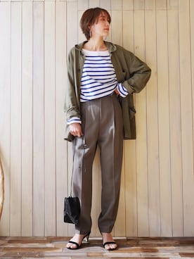 「アイテム（ブルゾン）」を使った、金子三記(miki)さん（レディース・170cm・40代）の冬コーディネート