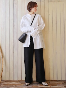 「アイテム（ピアス（両耳用））」を使った、金子三記(miki)さん（レディース・170cm・40代）の冬コーディネート