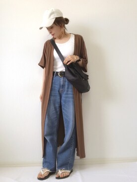 「Factor=（ファクターイコール）のアイテム（パンツ）」を使った、emineoさん（レディース・151cm）の夏コーディネート