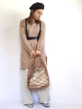 「panasea（パナシア）のアイテム」を使った、emineoさん（レディース・151cm）の冬コーディネート