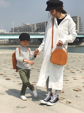 「MEZZO（メゾ）のアイテム」を使った、emineoさん（レディース・151cm）の春コーディネート