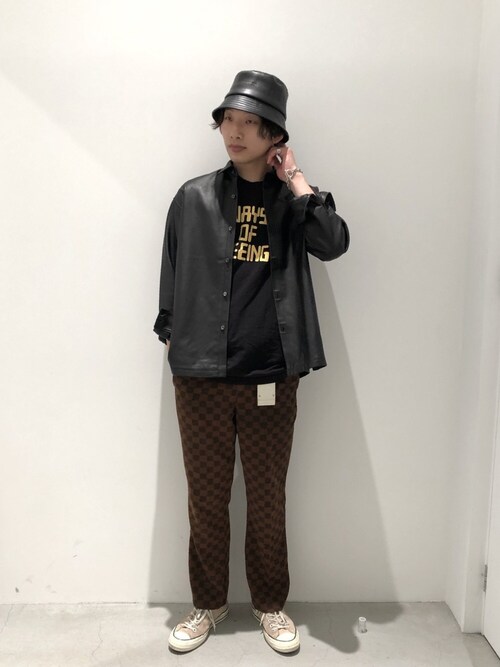 Name.】チェッカーフラッグ柄スラックス / NMPT-ST19SS-001 