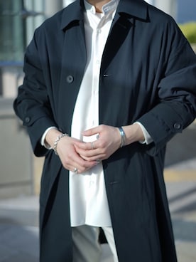 「FACTOTUM（ファクトタム）のアイテム（アクセサリー）」を使った、Gaku Ishiharaさん（メンズ・180cm）の冬コーディネート