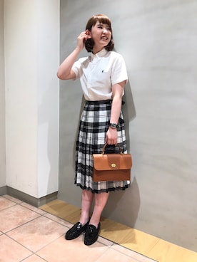 「mimi（ミミ）のアイテム」を使った、藤原さん（レディース・154cm）の夏コーディネート