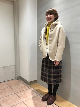 藤原さんの「【PARABOOT】MICHAEL WOMEN」を使ったコーディネート