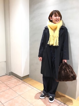 「orcival」｜「アイテム（オールインワン・サロペット）」を使った、藤原さん（レディース・154cm）の秋コーディネート