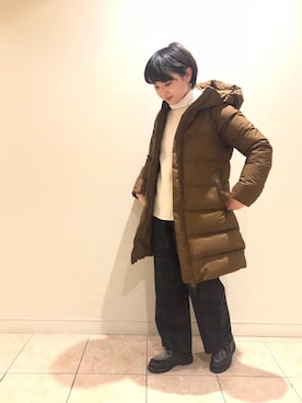 藤原さん(レディース・154cm)の冬コーディネート