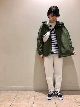 「orcival」｜「アイテム（ブルゾン）」を使った、藤原さん（レディース・154cm）の冬コーディネート